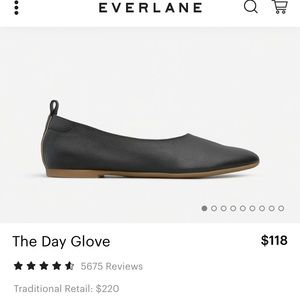 Everlane Day Glove leather flat in black